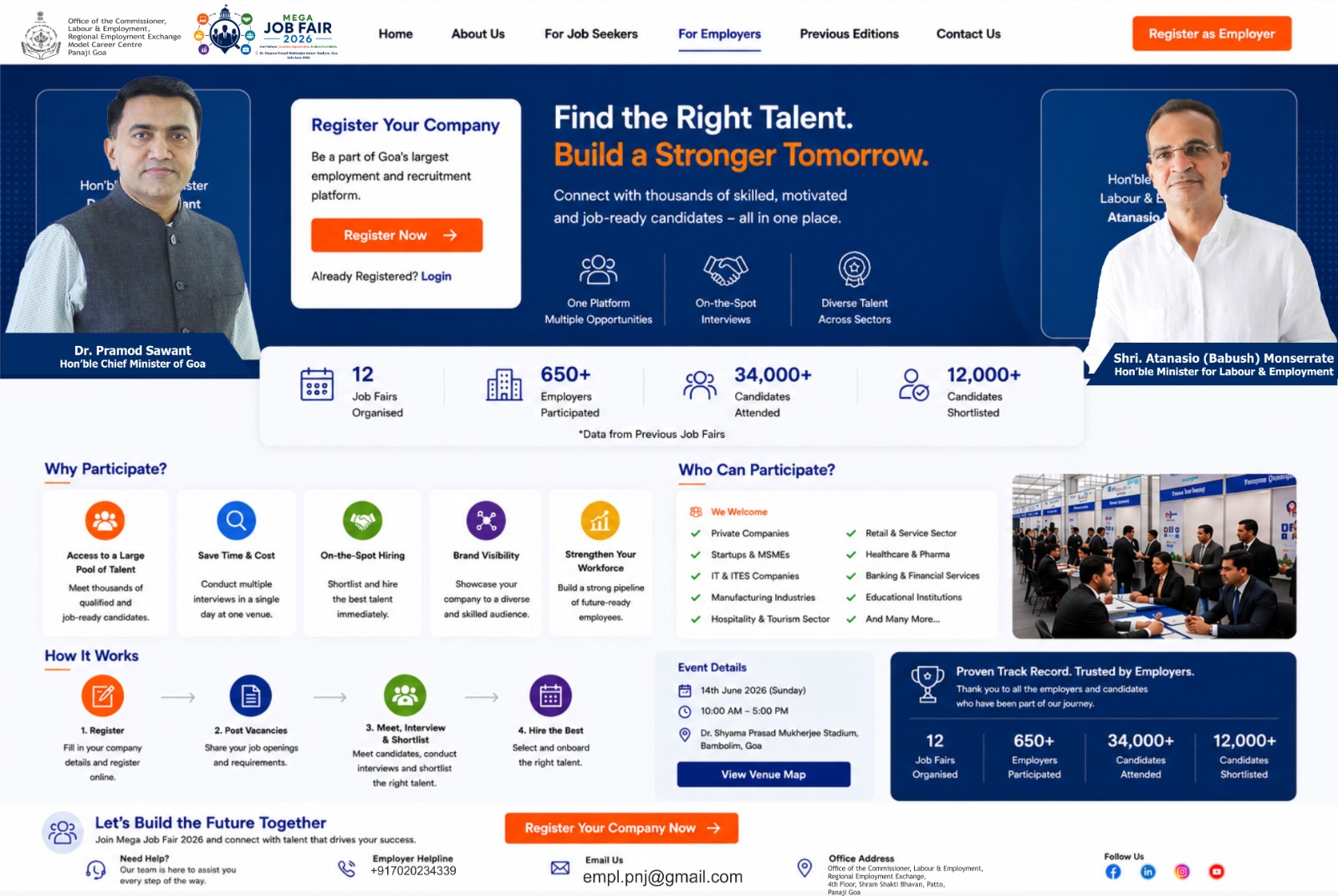 Goa Job Fair Platform